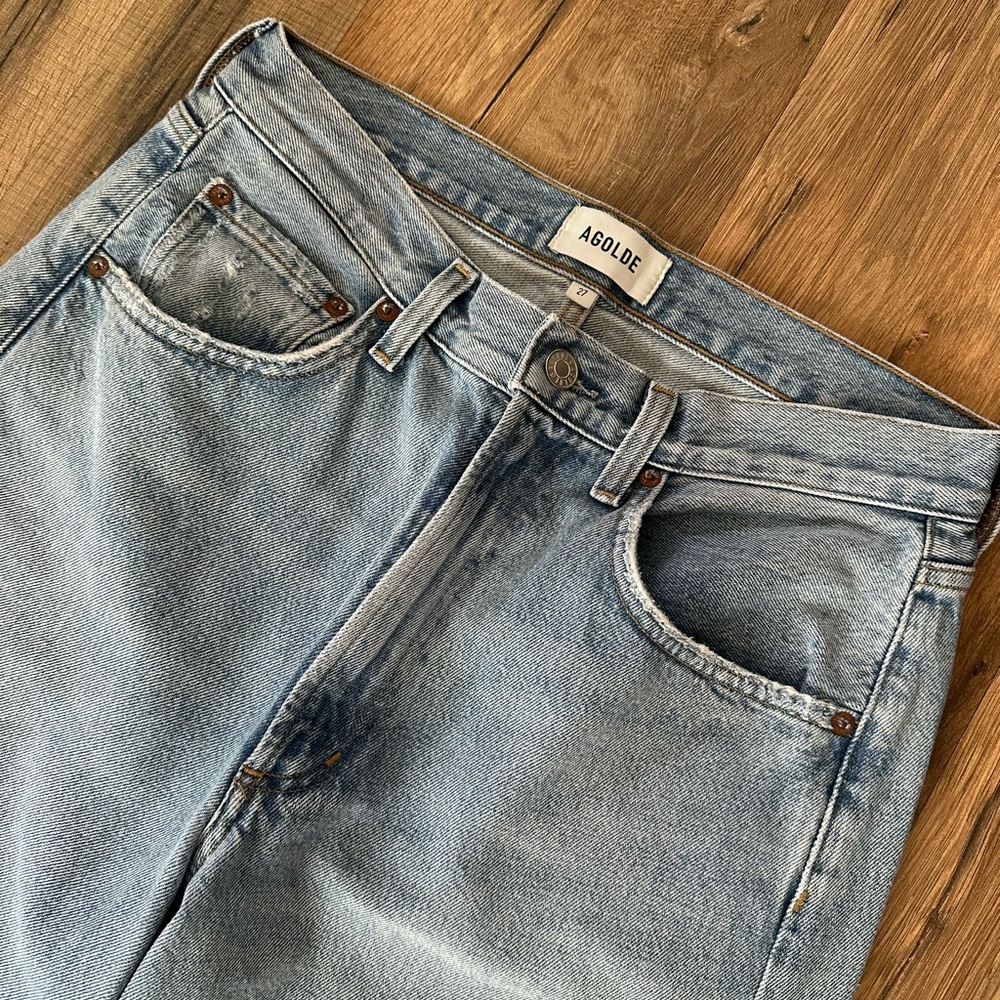 AGOLDE REN Hi Rise Wide-Leg Cropped Jeans - Picture 5 of 11